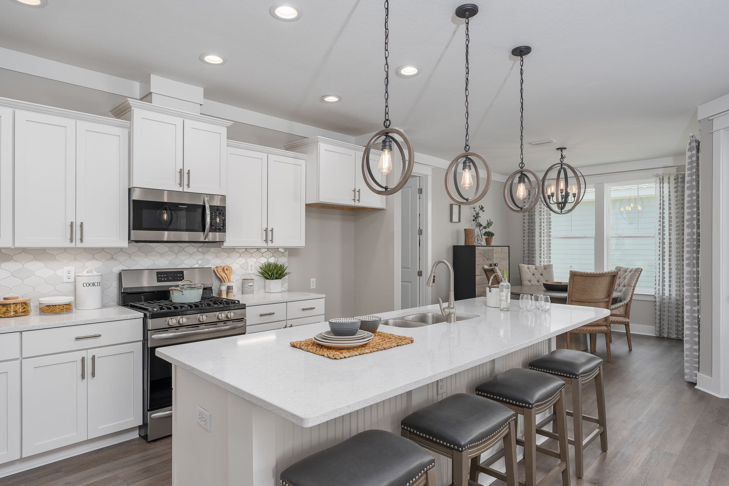 Spotless white kitchen